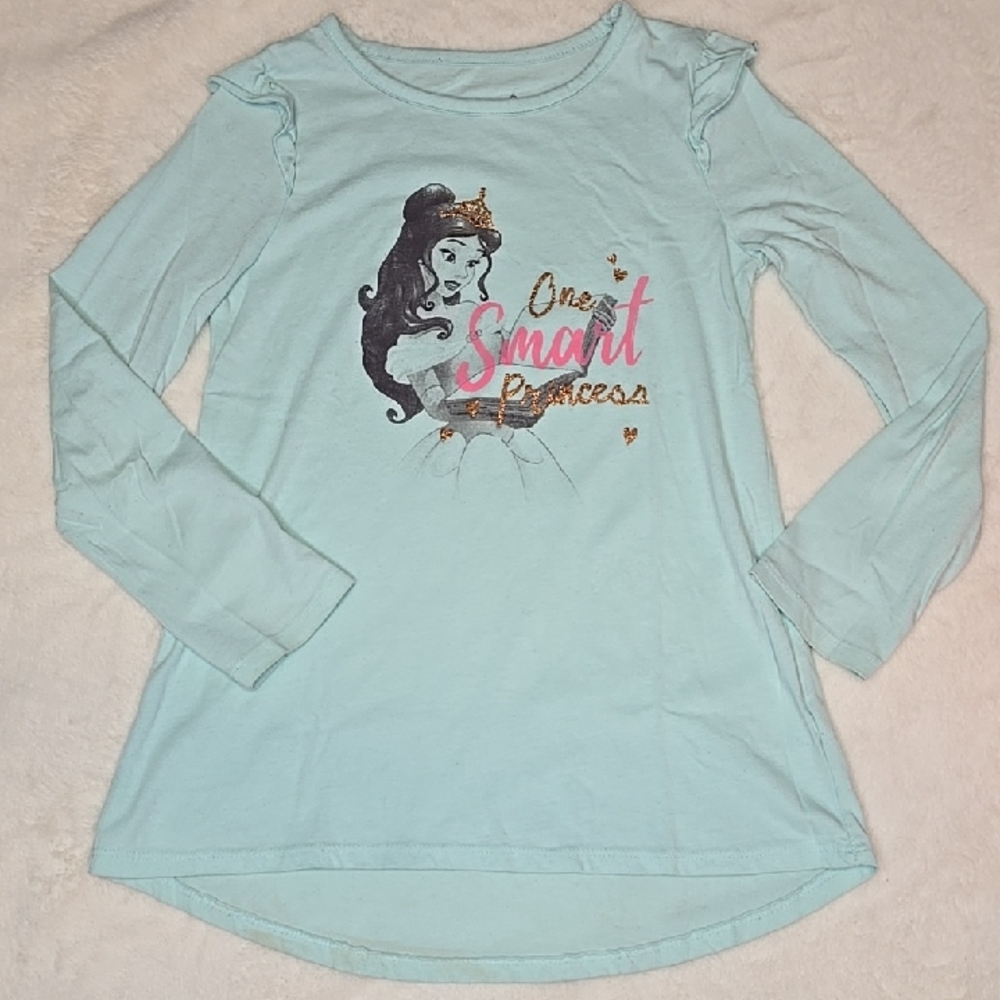 🎁Disney X Jumping Beans Princess Belle One Smart Princess Longsleeve Tee Size 6